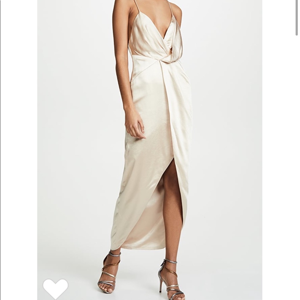 Fame & Partners Jami Dress Champagne Size 4